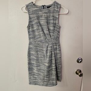 Banana Republic Black and White Textured Mini Dress